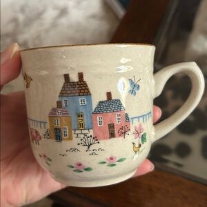 Set of 4 Teacups (Saucers Sold Separately) - Heartland 7774 Vintage Stoneware